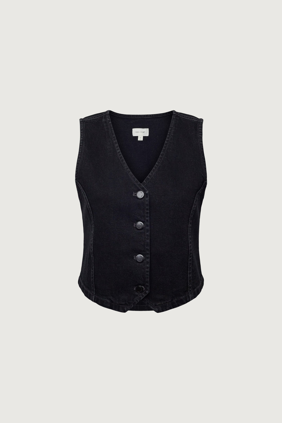 BLACK DENIM VEST
