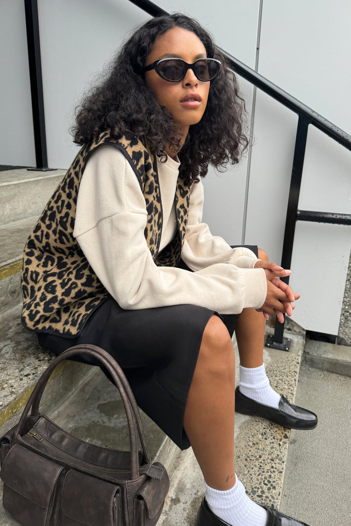 LEOPARD PRINT VEST
