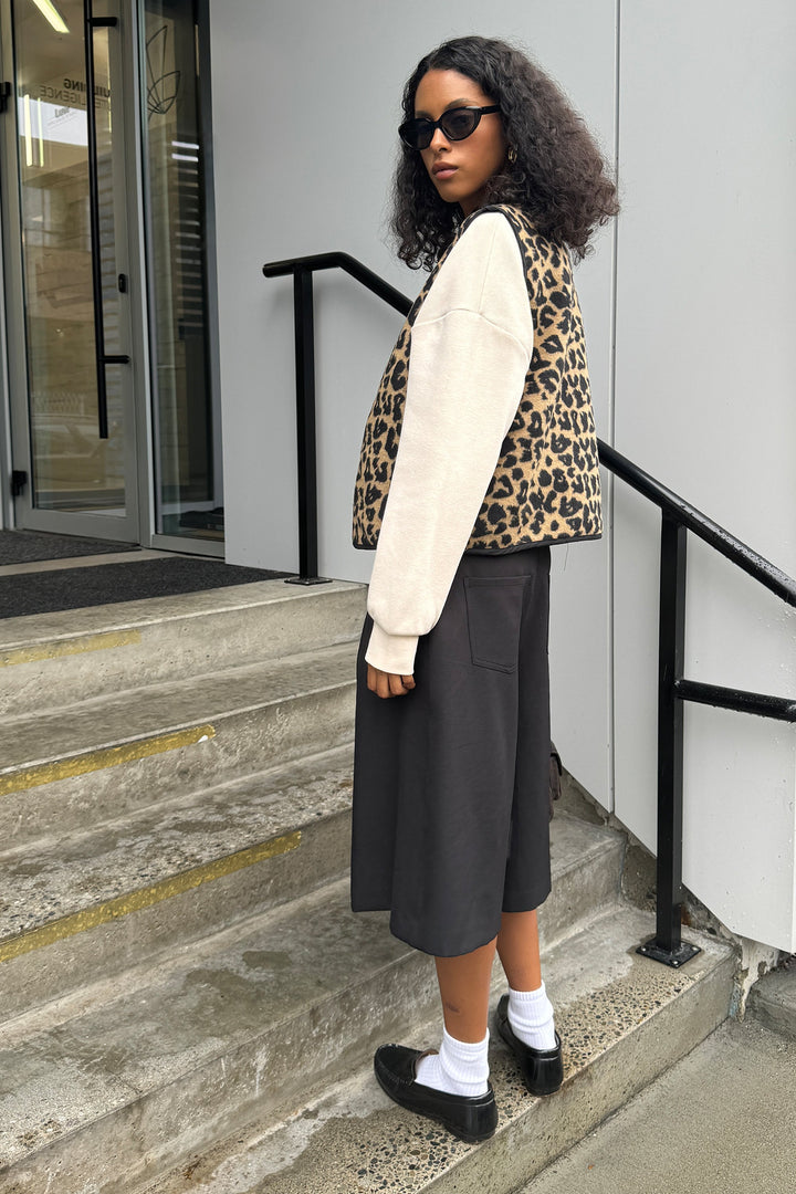 LEOPARD PRINT VEST