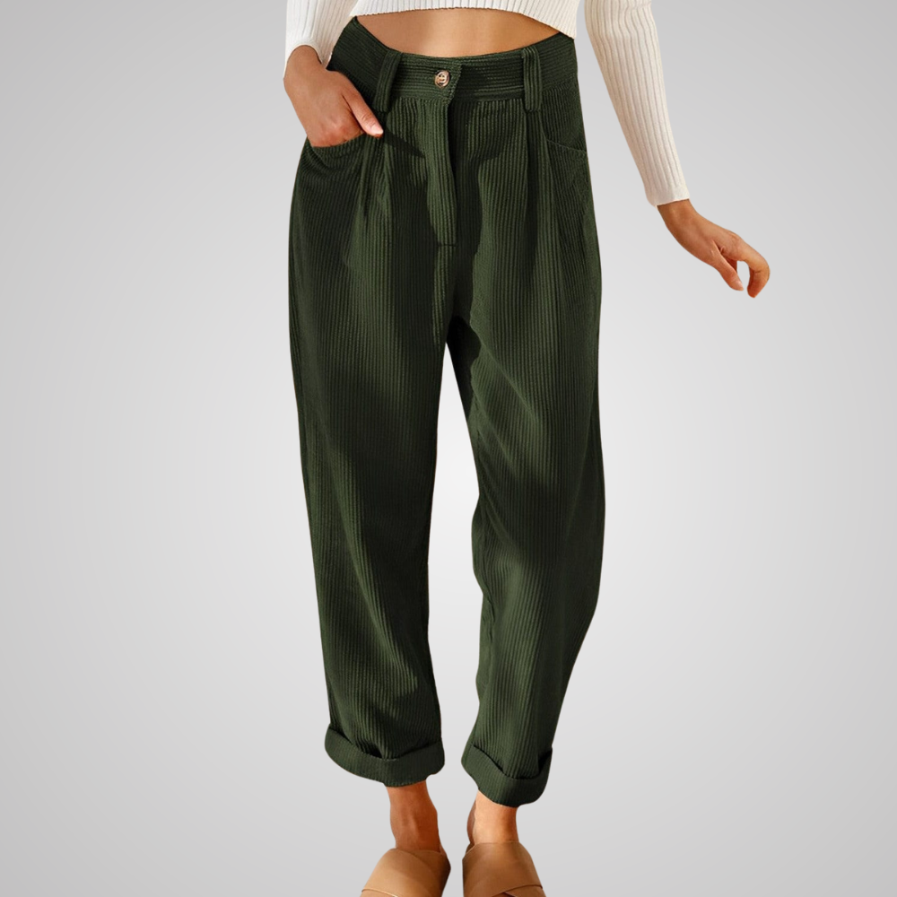 JULIA | Élégants pantalons en velours côtelé