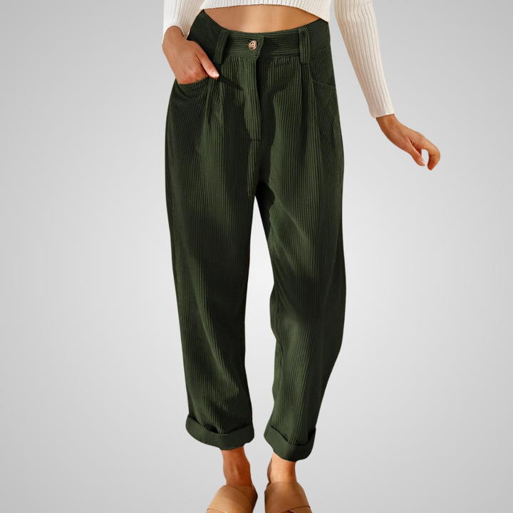 JULIA | Élégants pantalons en velours côtelé