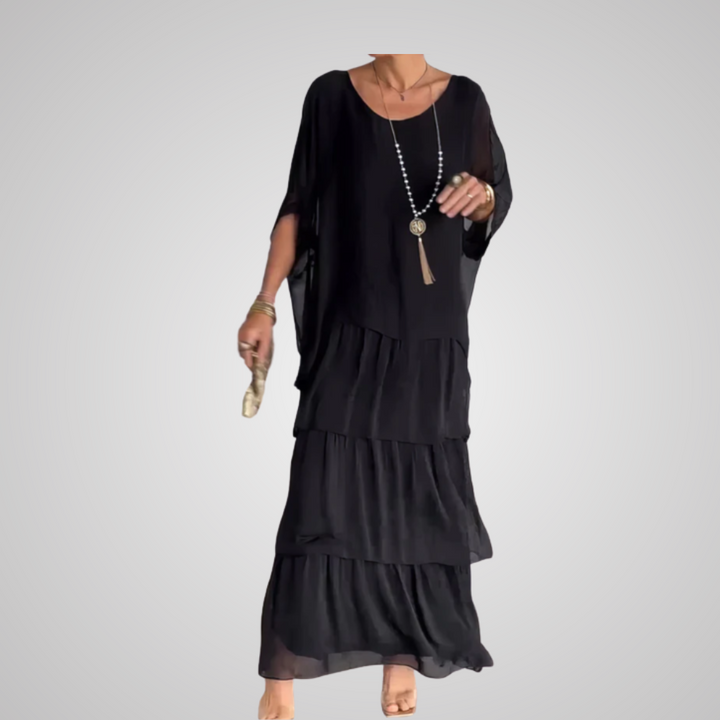 Caroline | Robe Maxi à Col Rond Ample