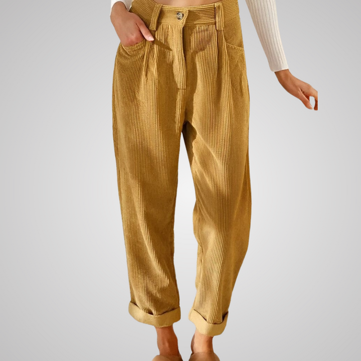 JULIA | Élégants pantalons en velours côtelé