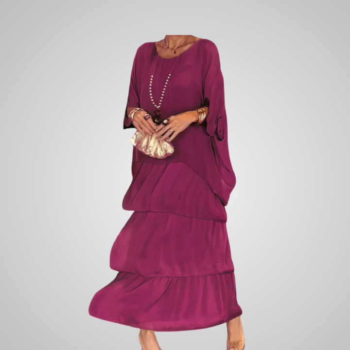 Caroline | Robe Maxi à Col Rond Ample