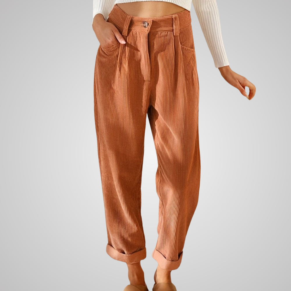 JULIA | Élégants pantalons en velours côtelé