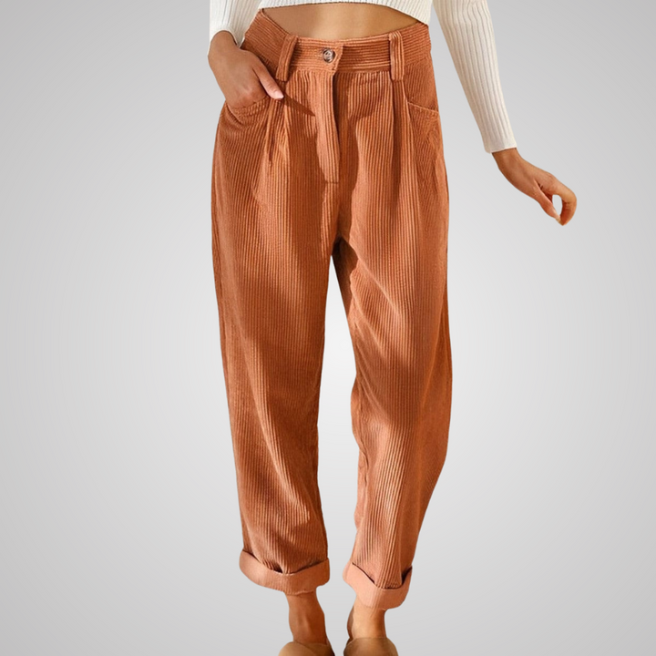 JULIA | Élégants pantalons en velours côtelé