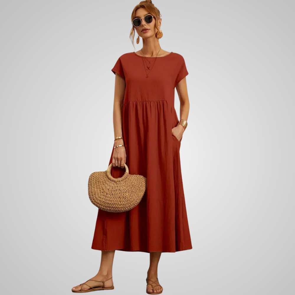 Robe en coton légère avec poches Sarina™