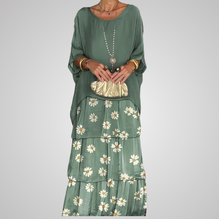 Caroline | Robe Maxi à Col Rond Ample