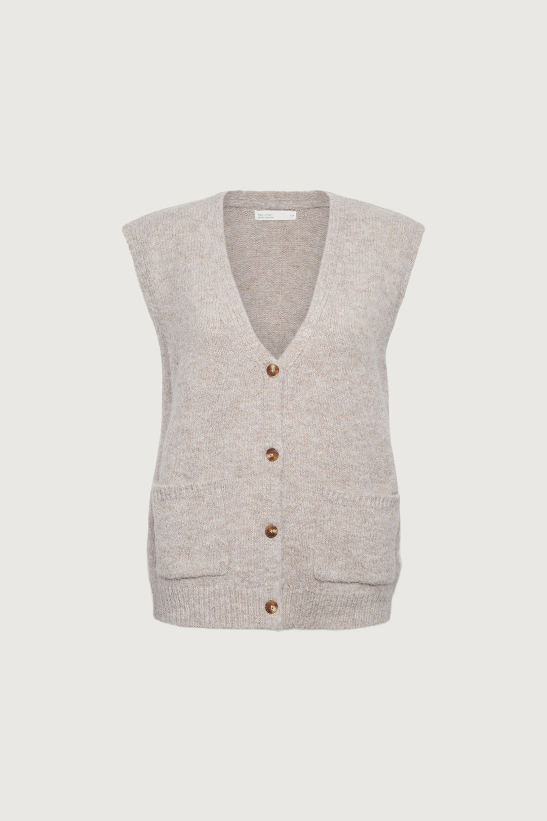 OVERSIZED BUTTON FRONT SWEATER VEST